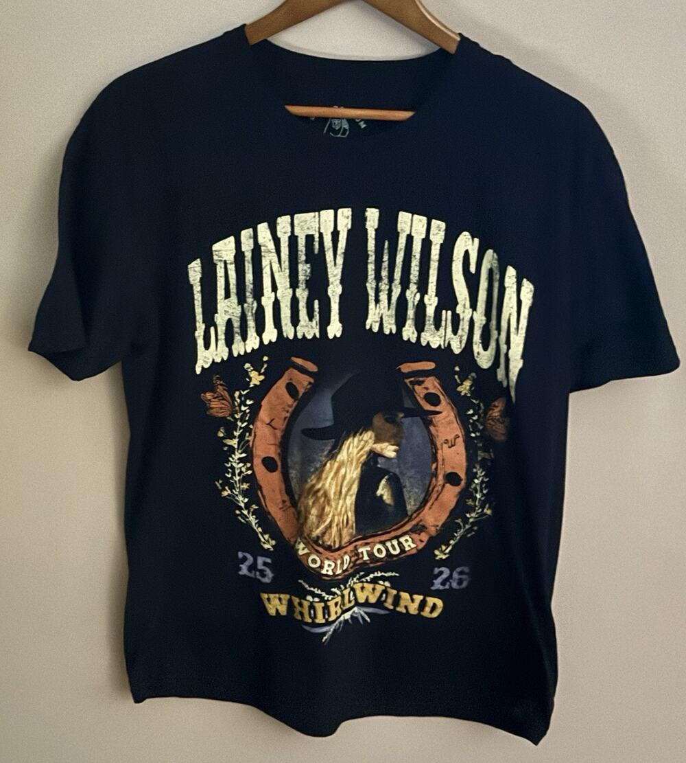 Bell Bottom Country Lainey Wilson Concert TShirt Unisex X-Large Black